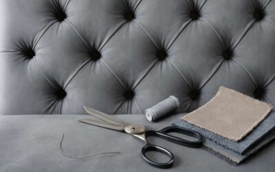 Revamp Your Bed: reupholster headboard with buttons for a luxe, handcrafted look